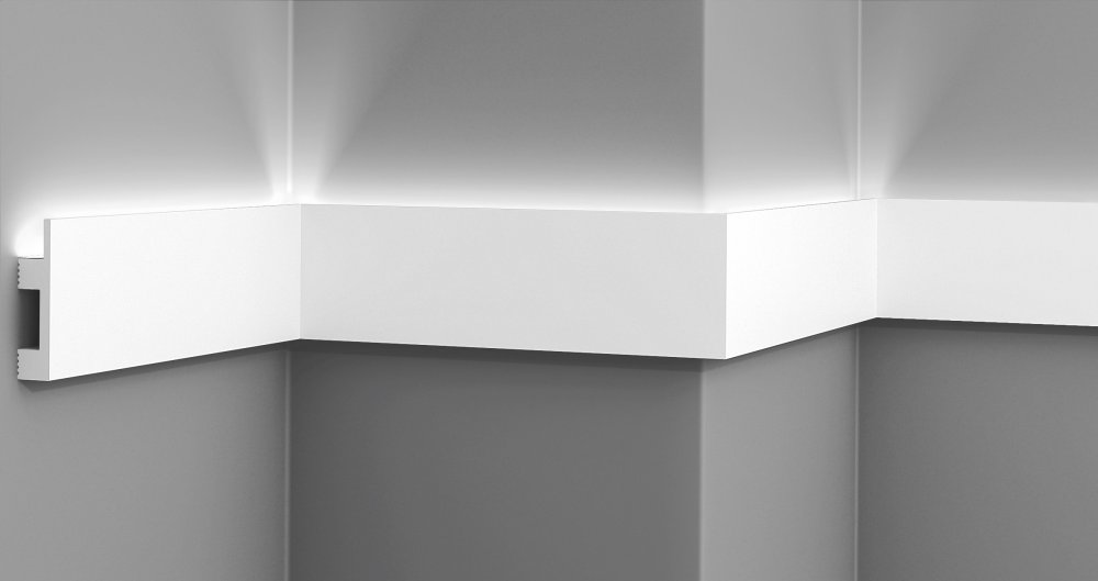 Напольный плинтус XPS HD полимер GPD-1 LED