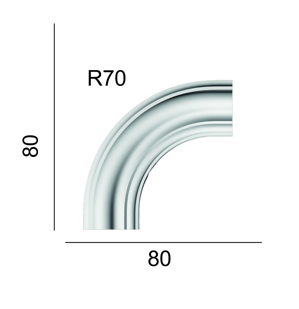 Угол внешний GPD-24 80*80мм