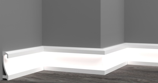 Напольный плинтус XPS HD полимер GPD-206 LED