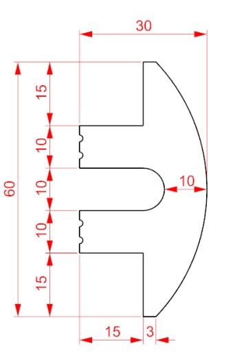 Доп.элемент к панелям GPD-203LED