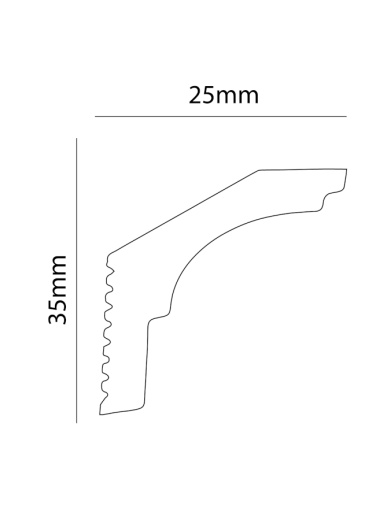 Экструзионный плинтус GPХ-6