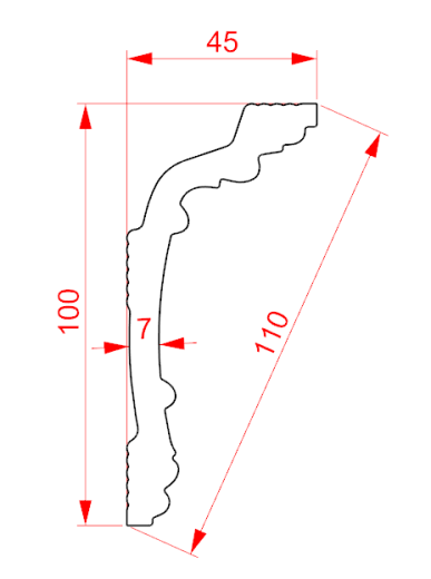Инжекционный плинтус GP-143