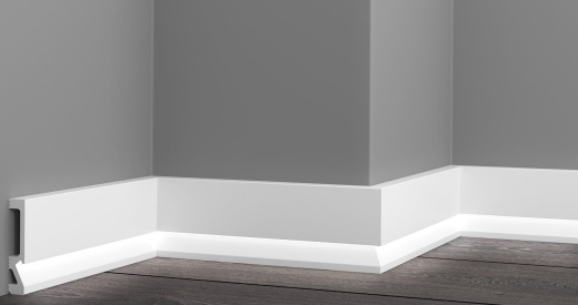 Напольный плинтус XPS HD полимер GPD-5 LED