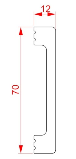 Напольный плинтус XPS HD полимер GPD-7