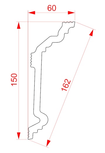 Экструзионный плинтус GPХ-32