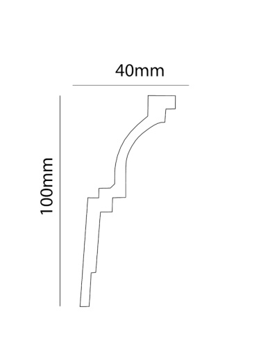 Экструзионный плинтус GPХ-14