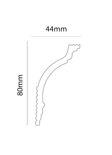 Экструзионный плинтус GPХ-27
