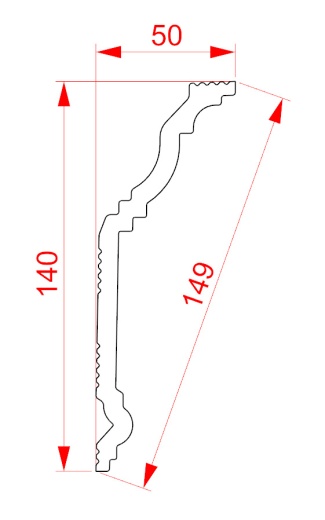 Экструзионный плинтус GPХ-30
