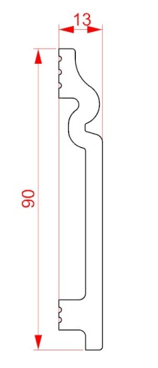 Напольный плинтус XPS HD полимер GPD-4