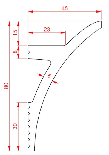 Потолочный карниз XPS HD полимер GPD-205 LED