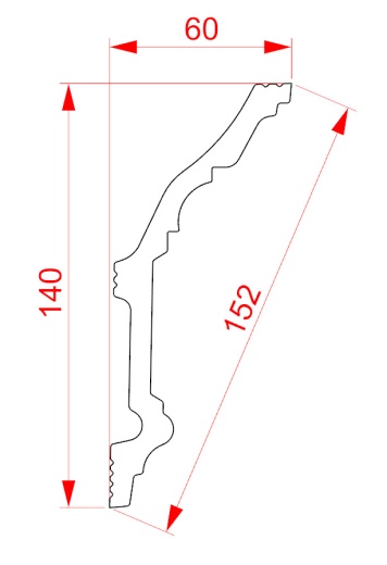 Экструзионный плинтус GPХ-31