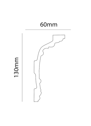 Экструзионный плинтус GPХ-22
