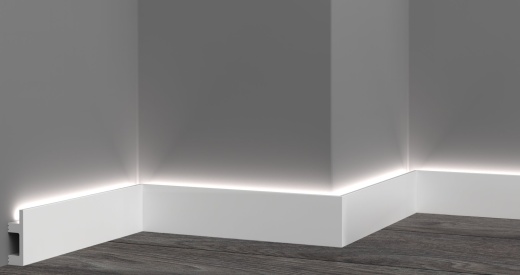 Напольный плинтус XPS HD полимер GPD-19 LED