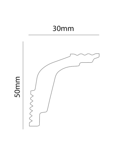 Экструзионный плинтус GPХ-5