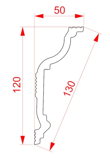 Экструзионный плинтус GPХ-29