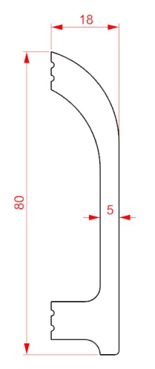 Напольный плинтус XPS HD полимер GPD-14