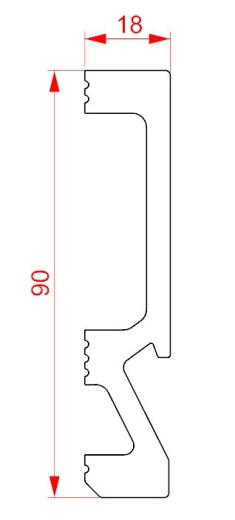 Напольный плинтус XPS HD полимер GPD-5 LED