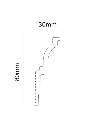 Экструзионный плинтус GPХ-23