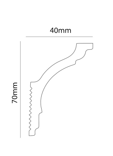 Экструзионный плинтус GPХ-8