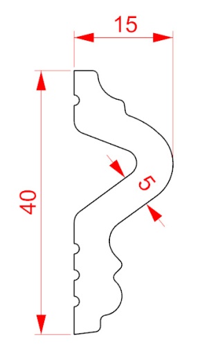 Настенный молдинг XPS HD полимер GPD-25