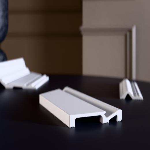 Напольный плинтус XPS HD полимер GPD-5 LED