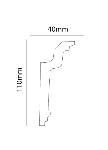 Экструзионный плинтус GPХ-19