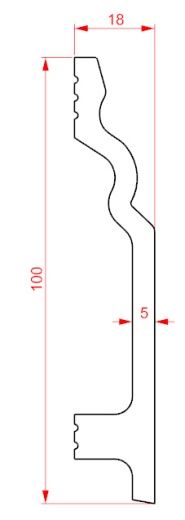 Напольный плинтус XPS HD полимер GPD-13